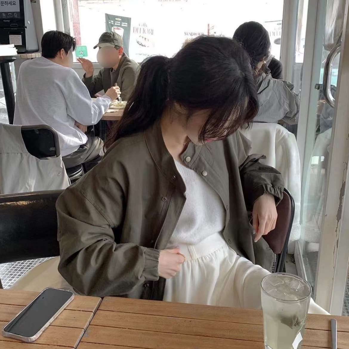 크기 있음 업데이트 이른 가을 재킷 여성 코트 한 첨부 된 의류 품격 다용도 작은 키 디자인 센스 캐주얼 재킷