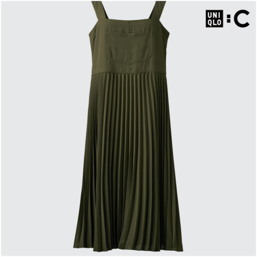 유니클로 C 플리츠 스트랩 원피스 2가지 색상